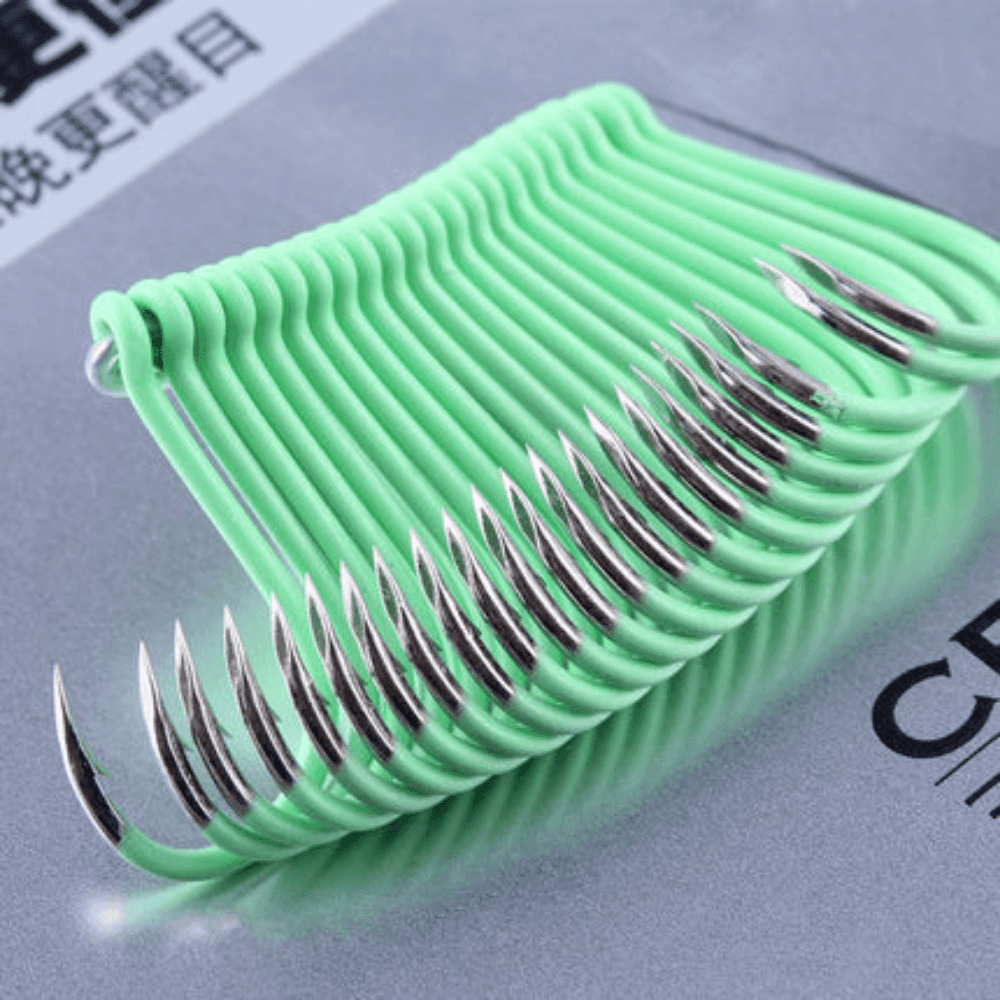 BKK Chinu Bait Hook with Ring Glow Green - ReelsDeal Fishing Sale NZ