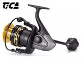 TICA Speedy Cast GEAL8000 heavy duty spinning reel, gold and black, fishing tackle NZ