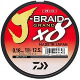 Daiwa X8 J-Braid Grand Fishing Braid 10lb 0.06mm 150M chartreuse - ReelsDeal Fishing Sale NZ