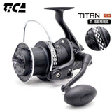 Tica Titan T14000 Surfcasting Reel spooled with 63lb braid fully - ReelsDeal Fishing Sale NZ