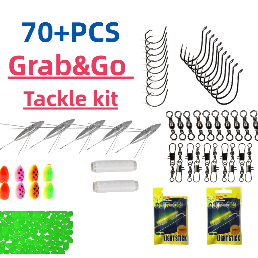 Free shipping Surfcasting  Grab & Go Terminal Tackle Kit 70+pcs NZ-STOCK FAST DELIVERY
