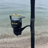 TICA Speedy Cast GEAL8000 heavy duty spinning reel, gold and black, fishing tackle NZ