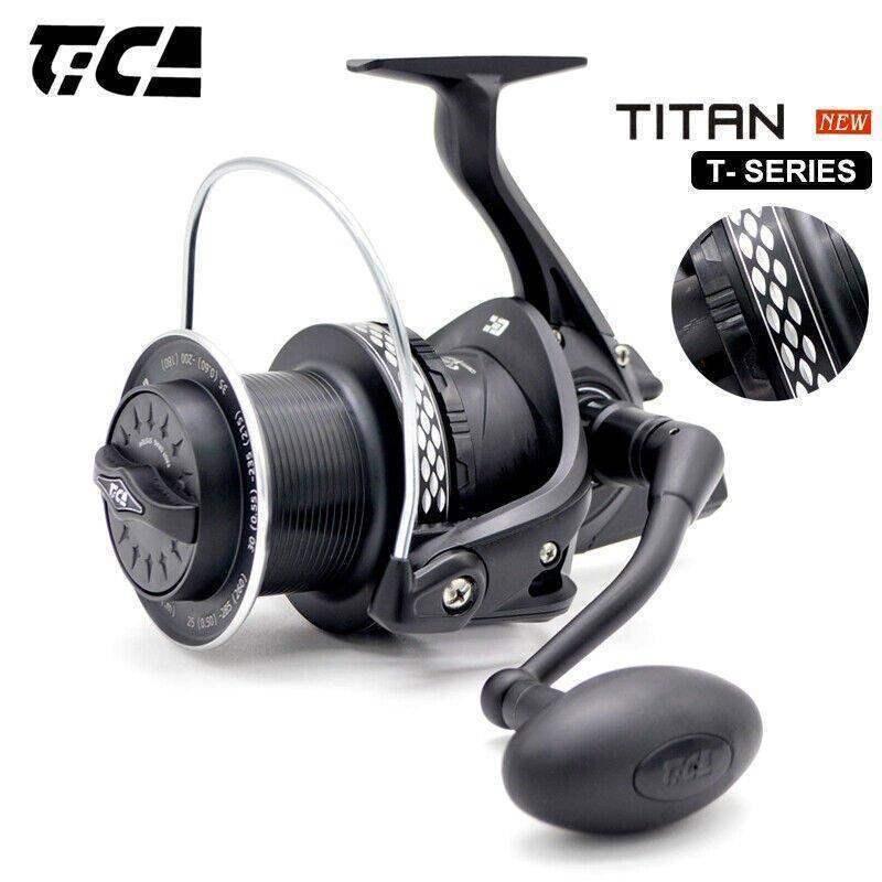 Tica Titan T14000 Surfcasting Reel spooled with 63lb braid fully - ReelsDeal Fishing Sale NZ